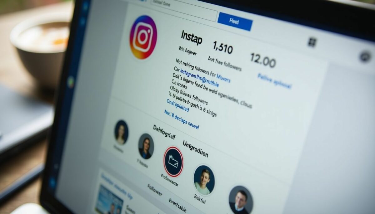 A dashboard of an Instagram account showing increased followers and engagement.